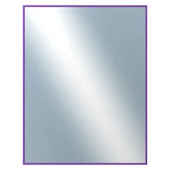 DANTIK - Zarámované zrkadlo - rozmer s rámom cca 70x90 cm z lišty Hliník modrá m. - P02-242 (7002242)