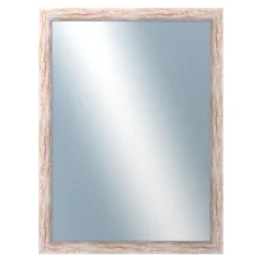 DANTIK - Zrkadlo v ráme - rozmery s rámom cca 60x80 cm z LAKOVACEJ pásky červenej veľkej (2962)