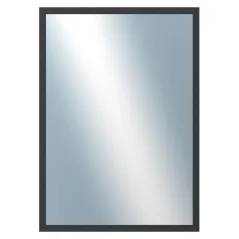 DANTIK - Zrkadlo v ráme - rozmery s rámom cca 50x70 cm z hliníka čiernej farby - P05-021 (7005021)