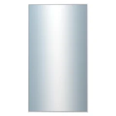 DANTIK - Zrkadlo v ráme - rozmery s rámom cca 50x90 cm z hliníkovej lišty strieborný lesk - P269-003 (7269003)