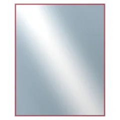 DANTIK - Zarámované zrcadlo - rozměr s rámem cca 80x100 - Hliníkový profil 02 - červená m.