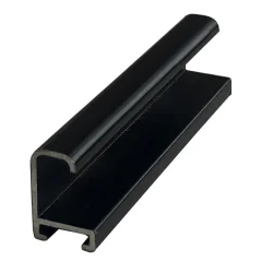 DANTIK - Zrkadlo v ráme - rozmery s rámom cca 50x140 cm z lisovaného hliníka čiernej farby - P269-021 (7269021)