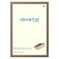 DANTIK obraz, puzzle, fotorámik 80x120 | AMALFI okrová (Plexi Clear)