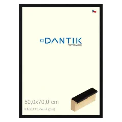 DANTIK obraz, puzzle, fotorámik 50x70 | KASSETTE čierna (Plexi Clear)