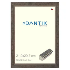 DANTIK obraz, puzzle, fotorámik 21x29,7 | TOMAS sivá (sklo číre) DANTIK obraz, puzzle, fotorámik 21x29,7 | TOMAS sivá (sklo číre)