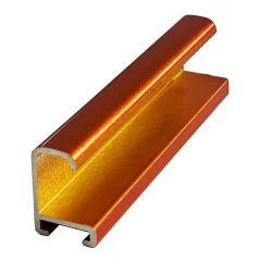 DANTIK - Zarámované zrkadlo - rozmer s rámom cca 50x70 cm z lišty Hliník oranžová - P269-217 (7269217)