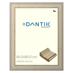 DANTIK obraz, puzzle, fotorámik 60x80 | GREECE white (Plexi Clear)