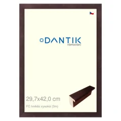 DANTIK obraz, puzzle, fotorámik 29,7x42 | FC hnedý vysoký (Plexi Clear)