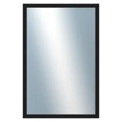 DANTIK - Zrkadlo v ráme - rozmery s rámom cca 40x60 cm z lišty PERLA čierna lesklá vysoká (2548)