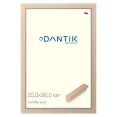 DANTIK obraz, puzzle, fotorámik 20x30 | CARINA sivá (sklo číre)