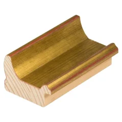 DANTIK - Zarámované zrkadlo - rozmer s rámom cca 40x60 cm z lišty TOOTH malá zlatá (3161)