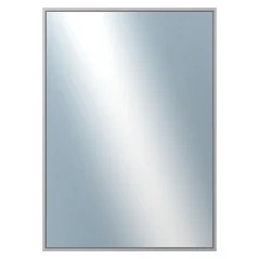 DANTIK - Zarámované zrkadlo - rozmer s rámom cca 50x70 cm z lišty Hliník sivá - P269-006 (7269006)