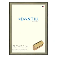 DANTIK obrázok, puzzle, fotorámik 29,7x42 | INCLINATA farba béžová (Plexi Clear)