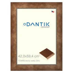 DANTIK rám na fotografie, puzzle, 42x59,4 | TOMAS bronz veľký (Plexi Clear)
