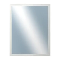 DANTIK - Zarámované zrkadlo - rozmer s rámom cca 70x90 cm z lišty LYON biela (2666)