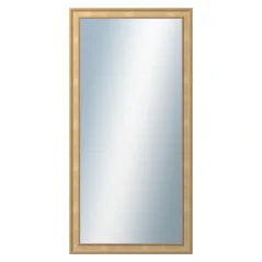 DANTIK - Zarámované zrkadlo - rozmer s rámom cca 50x100 cm z lišty TOOTH malá zlatá (3161)