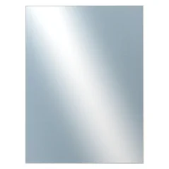 DANTIK - Zarámované zrkadlo - rozmer s rámom cca 60x80 cm z lišty Hliník biela - P273-027 (7273027)