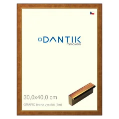 DANTIK obrázok, puzzle, fotorámik 30x40 | GRAFIC bronzová výška (Plexi Clear)