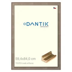 DANTIK obrázok, puzzle, fotorámik 59,4x84 | TOOTH small silver (Plexi Clear)