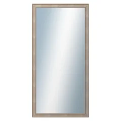 DANTIK - Zarámované zrkadlo - rozmer s rámom cca 60x120 cm z lišty TOOTH malá strieborná (3162)