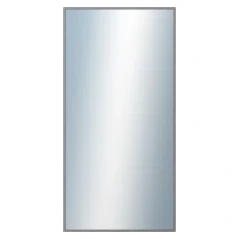 DANTIK - Zarámované zrkadlo - rozmer s rámom cca 60x120 cm z lišty Hliník sivá drás. - P269-223 (7269223)