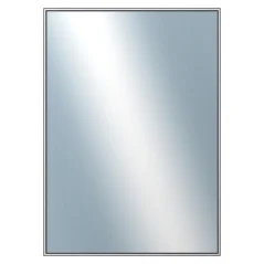 DANTIK - Zarámované zrkadlo - rozmer s rámom cca 50x70 cm z lišty Hliník sivá - P02-006 (7002006)