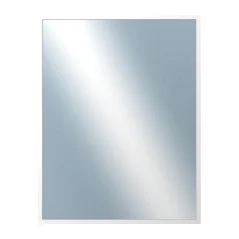 DANTIK - Zarámované zrkadlo - rozmer s rámom cca 70x90 cm z lišty FC biela vysoká (2186)