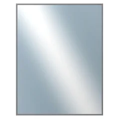 DANTIK - Zarámované zrkadlo - rozmer s rámom cca 70x90 cm z lišty Hliník sivá drás. - P269-223 (7269223)