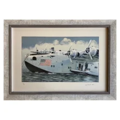 Zarámovaný obraz Hydroplán Boeing