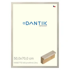 DANTIK obraz, puzzle, fotorámik 50x70 | KASSETTE biely dierovaný (Plexi Clear)