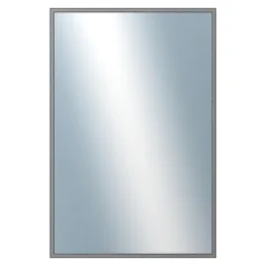 DANTIK - Zarámované zrkadlo - rozmer s rámom cca 40x60 cm z lišty Hliník sivá drás. - P269-223 (7269223)