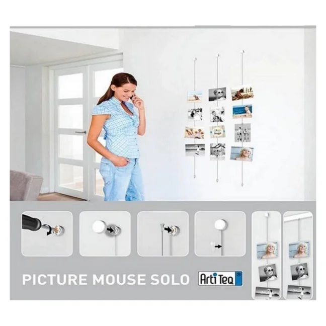 Systém na zavesenie obrázkov Mouse (5 kusov)