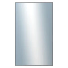 DANTIK - Zarámované zrkadlo - rozmer s rámom cca 60x100 cm z lišty Hliník sivá - P269-006 (7269006)