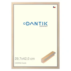 DANTIK rám na obrázky, puzzle, fotografie 29,7x42 | CARINA sivá (Plexi Clear)