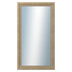 DANTIK - Zrkadlo v ráme - rozmery s rámom cca 50x90 cm z lišty WING malá strieborná patina (2775)