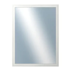 DANTIK - Zarámované zrkadlo - rozmer s rámom cca 60x80 cm z lišty LYON biela (2666)