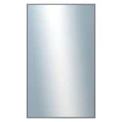 DANTIK - Zarámované zrkadlo - rozmer s rámom cca 60x100 cm z lišty Hliník sivá - P02-006 (7002006)
