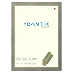 DANTIK rám na obrázky, puzzle, fotografie 29,7x42 | DELFINO strieborná (Plexi Clear) DANTIK rám na obrázky, puzzle, fotografie 29,7x42 | DELFINO strieborná (Plexi Clear)