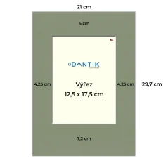 Paspartovací kartón DANTIK - P59 - 4x8488 - 21x29 - 713x18v (A4 na výšku)