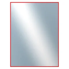 DANTIK - Zrkadlo v ráme - rozmery s rámom cca 60x80 cm z hliníkovej lišty červenej farby - P01-098 (7001098)