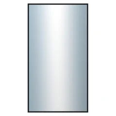 DANTIK - Zrkadlo v ráme - rozmery s rámom cca 50x90 cm z hliníka čierny lesklý - P269-016 (7269016)