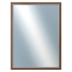 DANTIK - Zarámované zrkadlo - rozmer s rámom cca 60x80 cm z lišty TAIGA hnedá (3107)