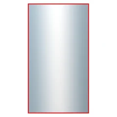DANTIK - Zrkadlo v ráme - rozmery s rámom cca 50x90 cm z hliníkovej lišty červenej farby - P01-098 (7001098)