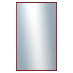 DANTIK - Zarámované zrkadlo - rozmer s rámom cca 60x100 cm z lišty Hliník vínová - P269-209 (7269209)