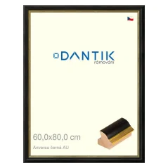 DANTIK obraz, puzzle, fotorámik 60x80 | ANIVERSA black AU (Plexi Clear)