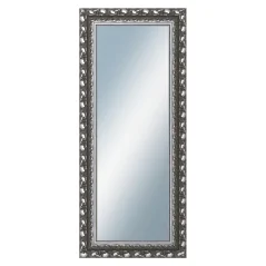 DANTIK - Zarámované zrkadlo - rozmer s rámom cca 60x140 cm z lišty ROKOKO grafitová (2884)