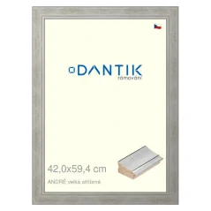 DANTIK obraz, puzzle, fotorámik 42x59,4 | ANDRÉ big silver (Plexi Clear)