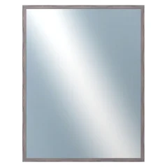 DANTIK - Zarámované zrkadlo - rozmer s rámom cca 70x90 cm z lišty KASSETTE tmavosivá (3056)