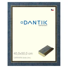 DANTIK obraz, puzzle, fotorámik 40x50 | | CARRARA sivá (sklo číre)