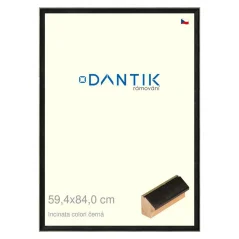 DANTIK obrázok, puzzle, fotorámik 59,4x84 | INCLINATA farba čierna (Plexi Clear)
